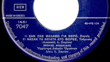Σαν πας Μαλάμω μ' για νερό